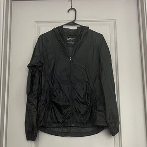 Black Water Resistant Hooded Outdoor Jacket Women Size S Eddie Bauer